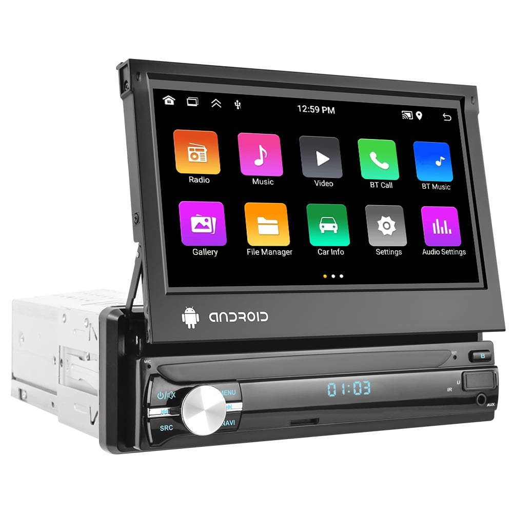 Navigație Auto 1 DIN Android 13, Ecran 7" HD 1080P, 2GB+32GB, GPS, WiFi, Bluetooth, FM Radio [6]