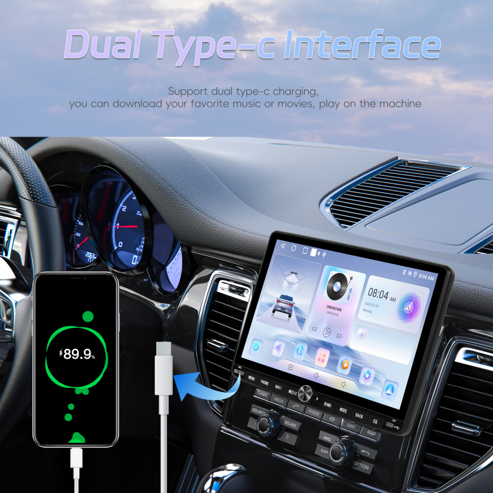 Navigație Auto Android 13 10.1" 2GB RAM + 64GB ROM, GPS, Bluetooth 5.0, WiFi,FM/RDS, USB, universala [4]