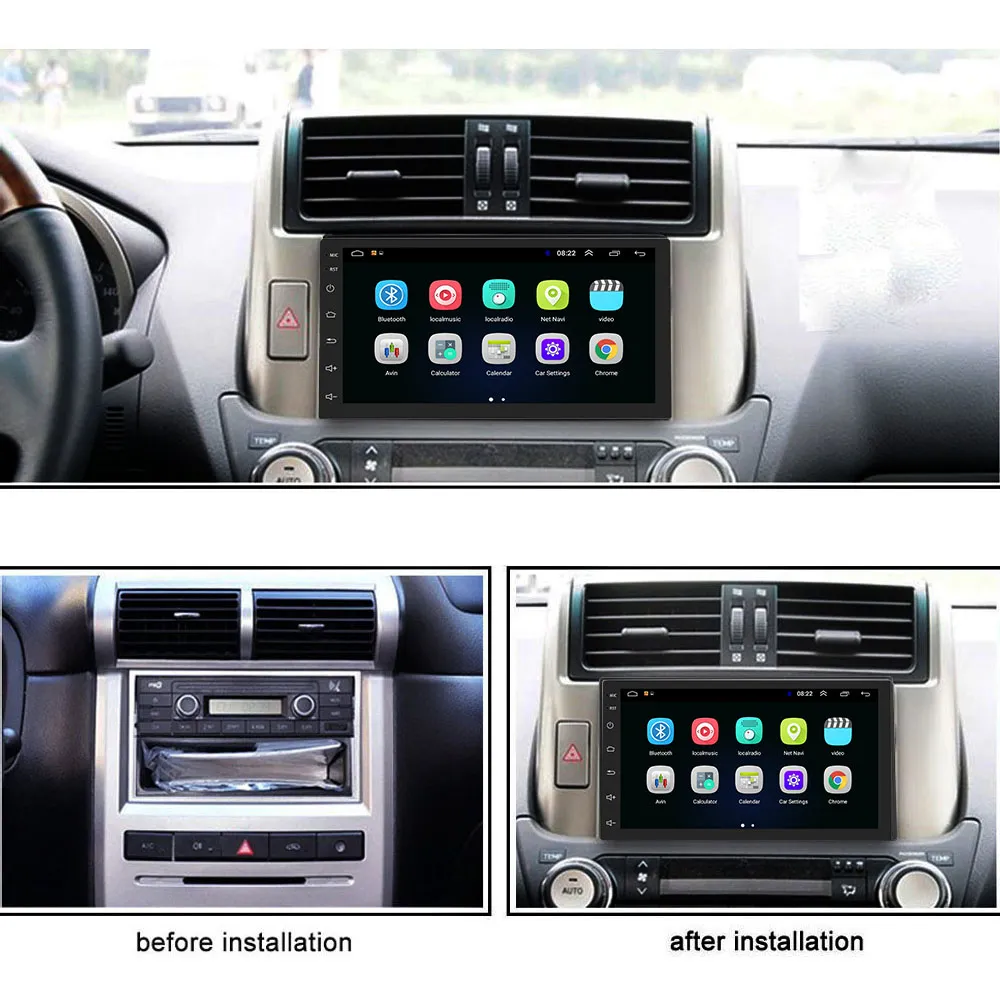 Navigație Auto Universală 2DIN cu Android, 2GB RAM, 64GB ROM-Compatibilă cu VW Golf 4, Passat B5, Skoda, Bora [4]