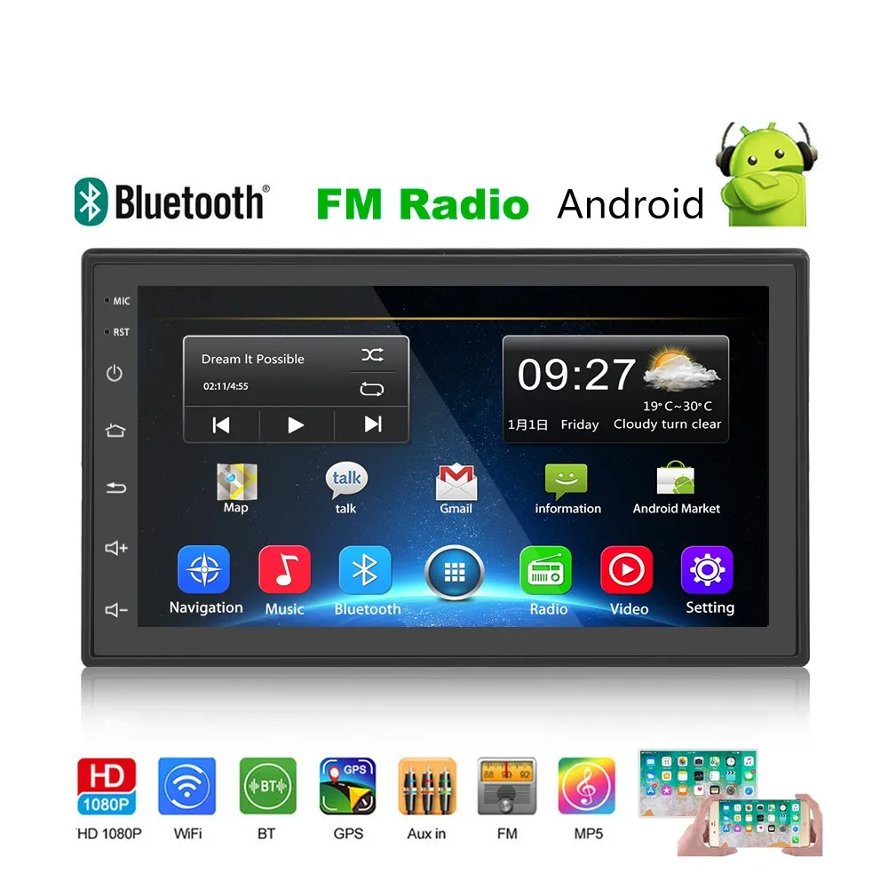 Navigație Auto Universală 2DIN cu Android, 2GB RAM, 64GB ROM-Compatibilă cu VW Golf 4, Passat B5, Skoda, Bora [7]