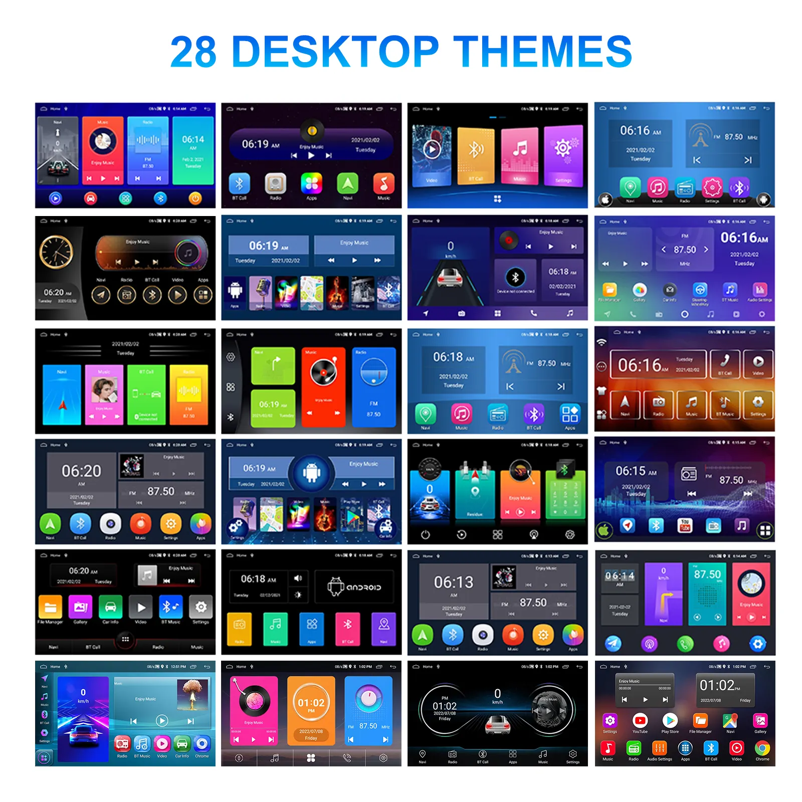 Navigatie auto universala, Tableta 10.1 inch, 2DIN, 2GB RAM, 64GB ROM, Android Auto Cablu, Carplay Wireless, GPS, Bluetooth 4.0, Radio FM, Touchscreen [2]