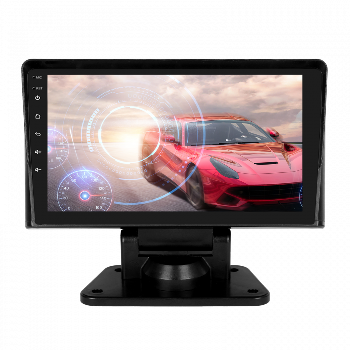 Navigatie auto universala, cu rama suport, 10.1 inch, 2DIN, 2GB RAM, 64GB ROM, Android Auto Cablu, Carplay Wireless, GPS, Bluetooth 4.0, Radio FM, Touchscreen [2]