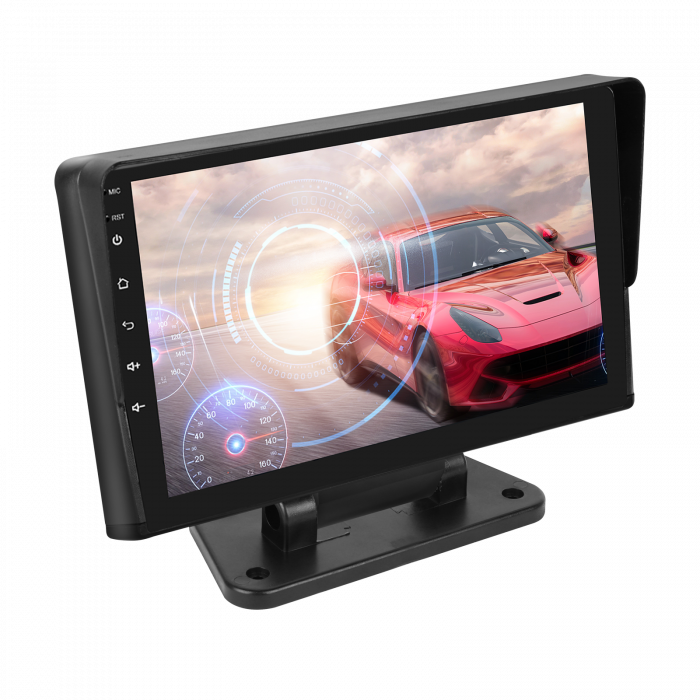 Navigatie auto universala, cu rama suport, 10.1 inch, 2DIN, 2GB RAM, 64GB ROM, Android Auto Cablu, Carplay Wireless, GPS, Bluetooth 4.0, Radio FM, Touchscreen [3]