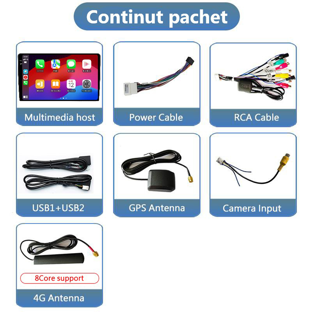 Navigație Android dedicată 2K QLED Octa-Core UIS8581A cu SIM 4G, CarPlay și Android Auto [7]