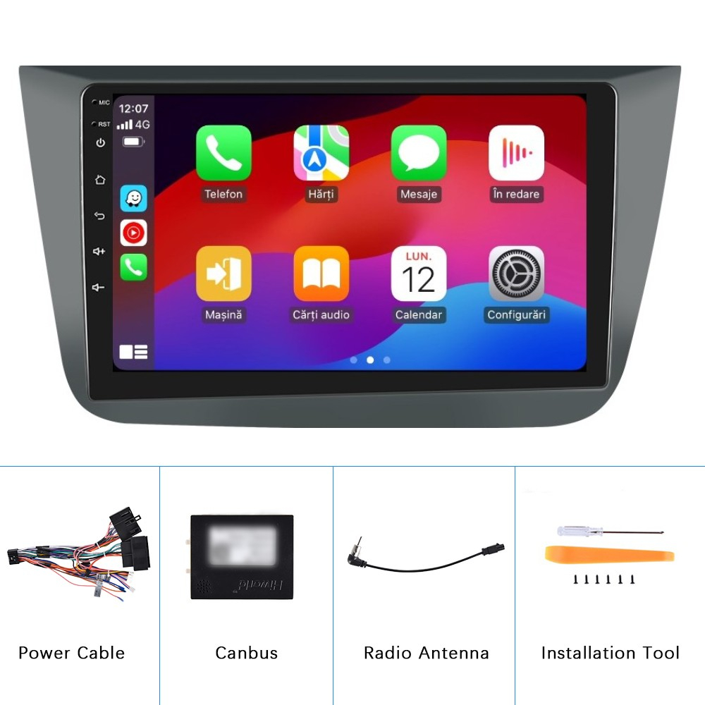 Navigatie Seat Altea (2004-2009) cu Android, 4GB RAM 64GB ROM, DSP, ecran 9 Inch,Carplay si Android Auto [7]