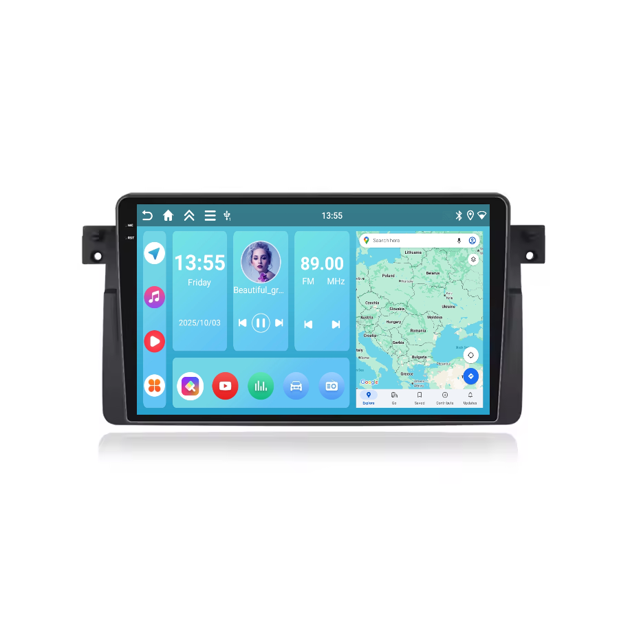Navigatie BMW E46 (1998-2005) Display INCELL, Android 15, 4GB 128GB, DSP, CarPlay si Android Auto ecran 9 Inch [1]