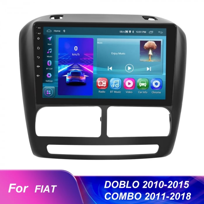 Navigatie Opel Combo (2011-2018) cu Android 11, ecran 9 Inch, 2GB RAM 32 GB ROM,Carplay si Android Auto [2]