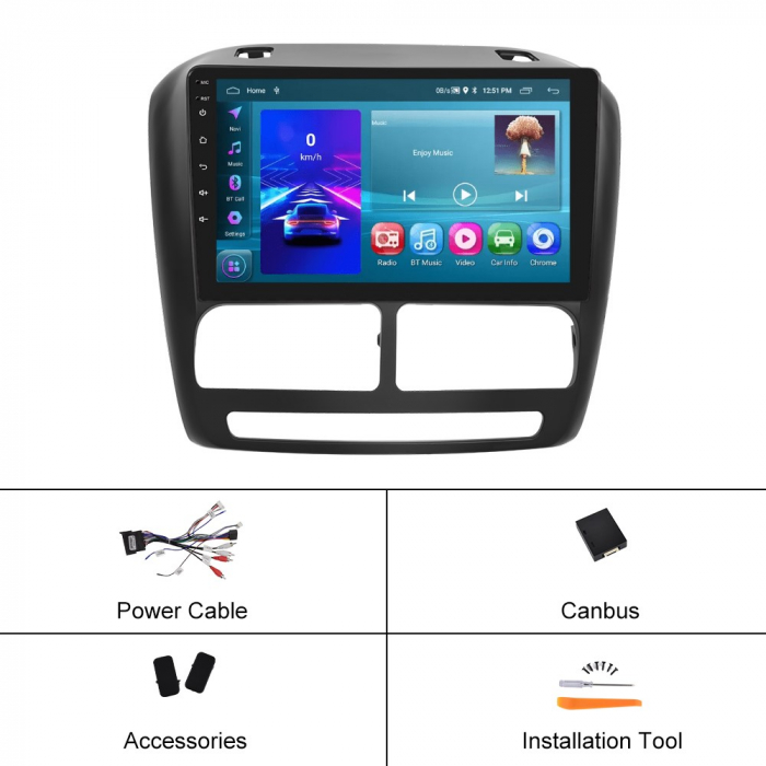 Navigatie Opel Combo (2011-2018) cu Android 11, ecran 9 Inch, 2GB RAM 32 GB ROM,Carplay si Android Auto [6]