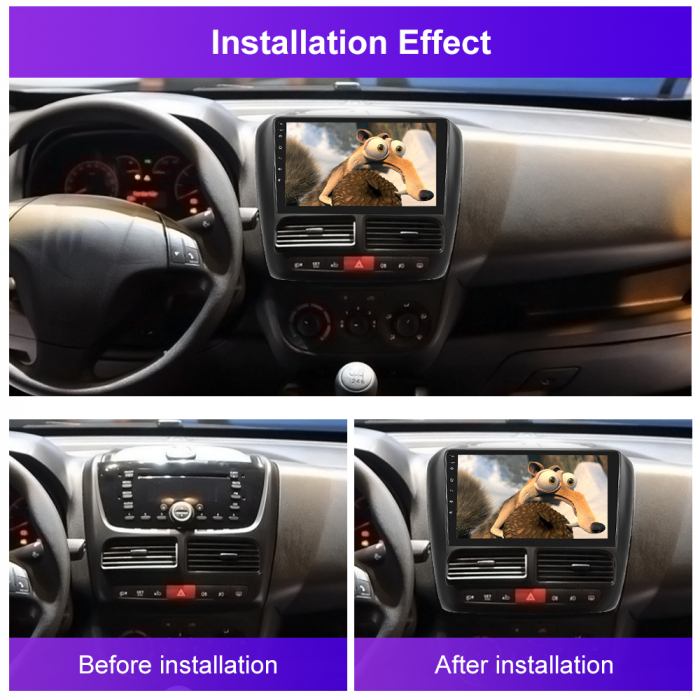 Navigatie Opel Combo (2011-2018) cu Android 12, 8GB RAM 128GB, SIM 4G, Carplay si Android Auto ecran 9 inch [2]