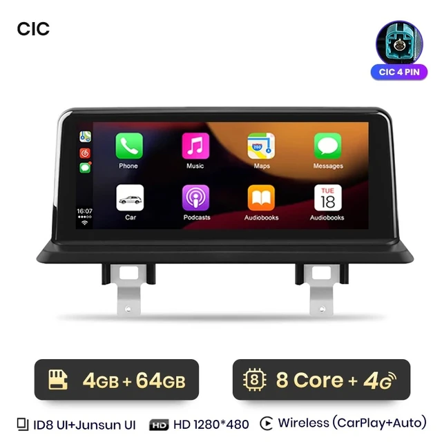 Navigatie BMW Seria 1 E81/E82/E87/E88 (2005-2012) cu Android 4GB 64 GB, DSP, SIM 4G, CarPlay si Android Auto [2]