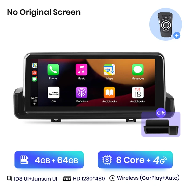 Navigatie Bmw Seria 3 E90/E91/E92/E93 (2005-2012) cu Android 4GB 64GB, DSP, SIM 4G, CarPlay si Android + Camera dedicata cadou și Consola Butoane control [2]