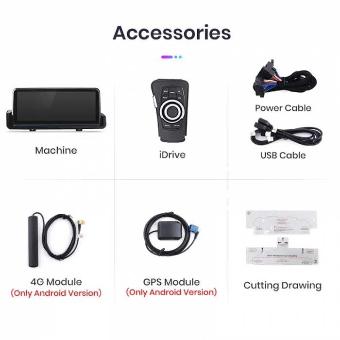 Navigatie Bmw Seria 3 E90/E91/E92/E93 (2005-2012) cu Android 4GB 64GB, DSP, SIM 4G, CarPlay si Android + Camera dedicata cadou și Consola Butoane control [13]