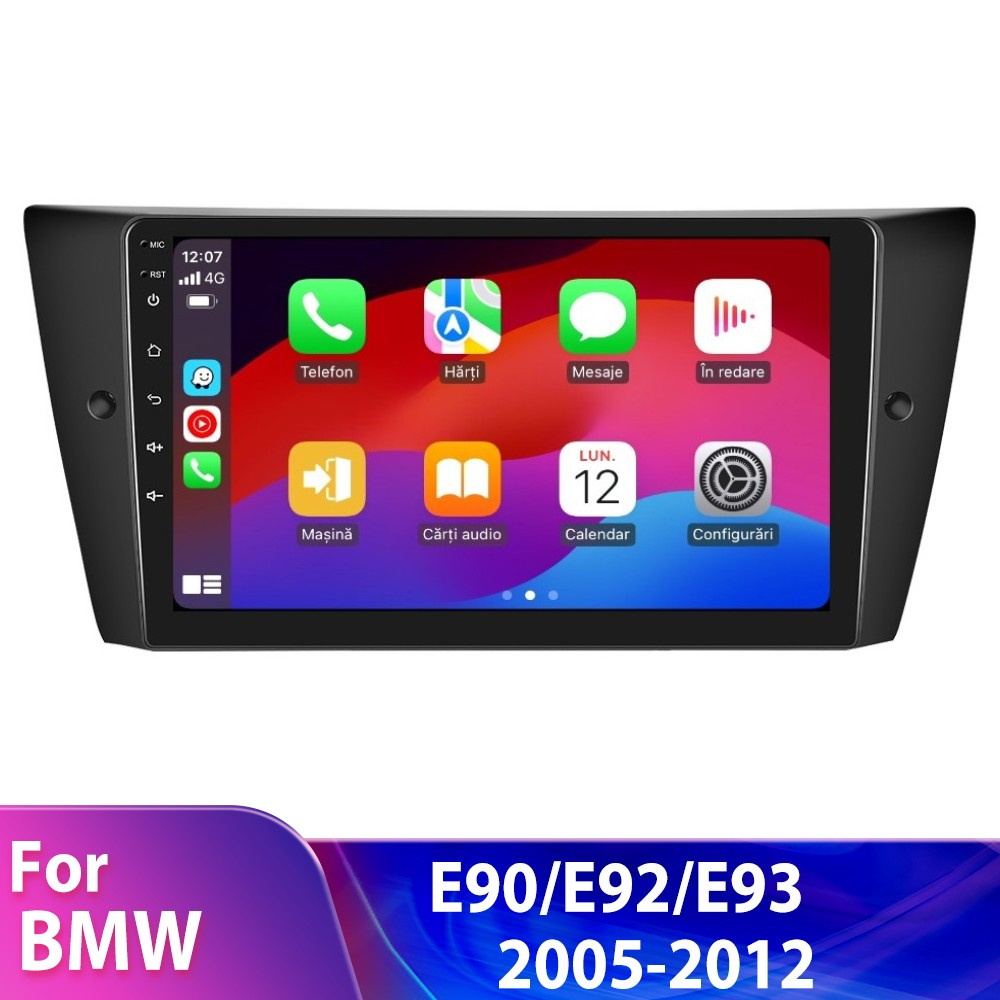 Navigatie BMW Seria 3 E90, E91, E92, E93 cu Android 12, 8GB RAM 128 GB ROM, DSP, Carplay si Android Auto, ecran 9 inch [8]