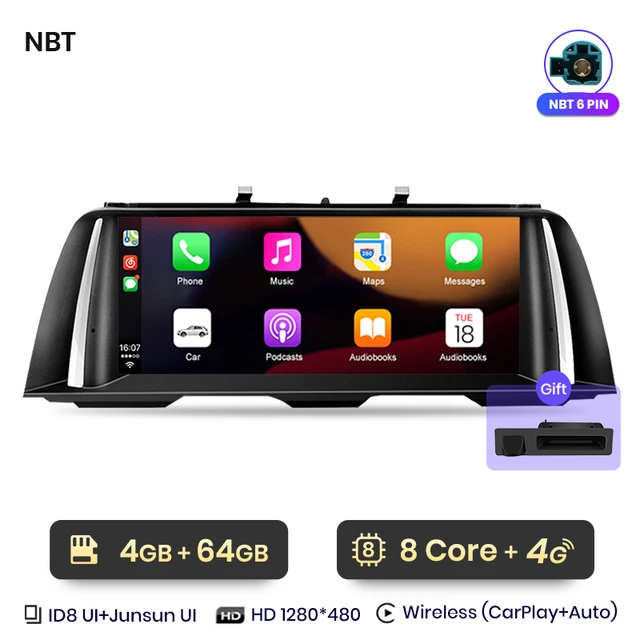 Navigatie BMW Seria 5 F10 F11 NBT (2011-2017) 4GB 64GB, SLOT SIM 4G, CarPlay si Android Auto, DSP, 8 CORE 10.25 inch [2]