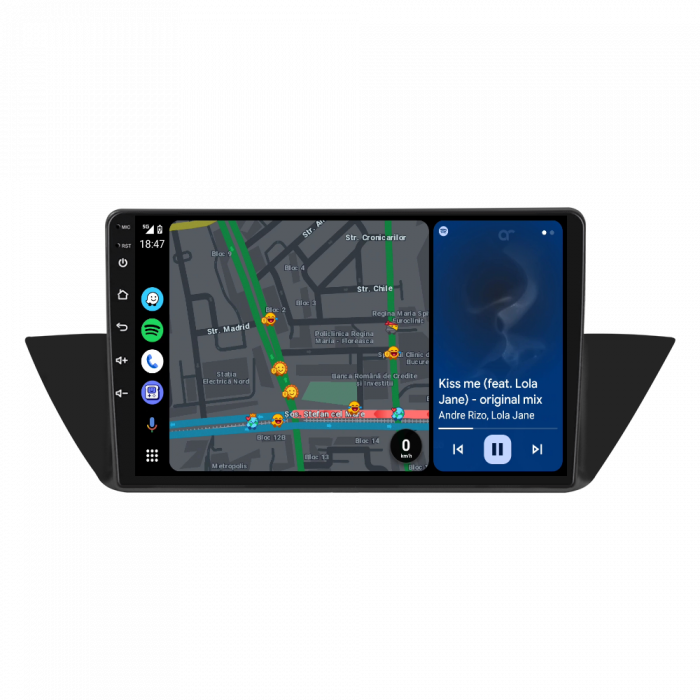 Navigatie BMW X1 (2010-2016) cu Android 13, 4GB RAM 64GB ROM, SIM 4G, DSP, CarPlay si Android Auto, ecran 10.1 Inch [2]