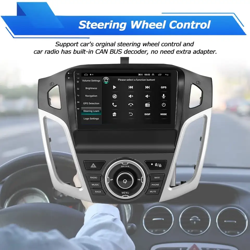 Navigatie Ford Focus (2012-2018) cu Android 11, 2GB RAM 32 GB ROM ecran 9 Inch,Carplay si Android Auto [4]
