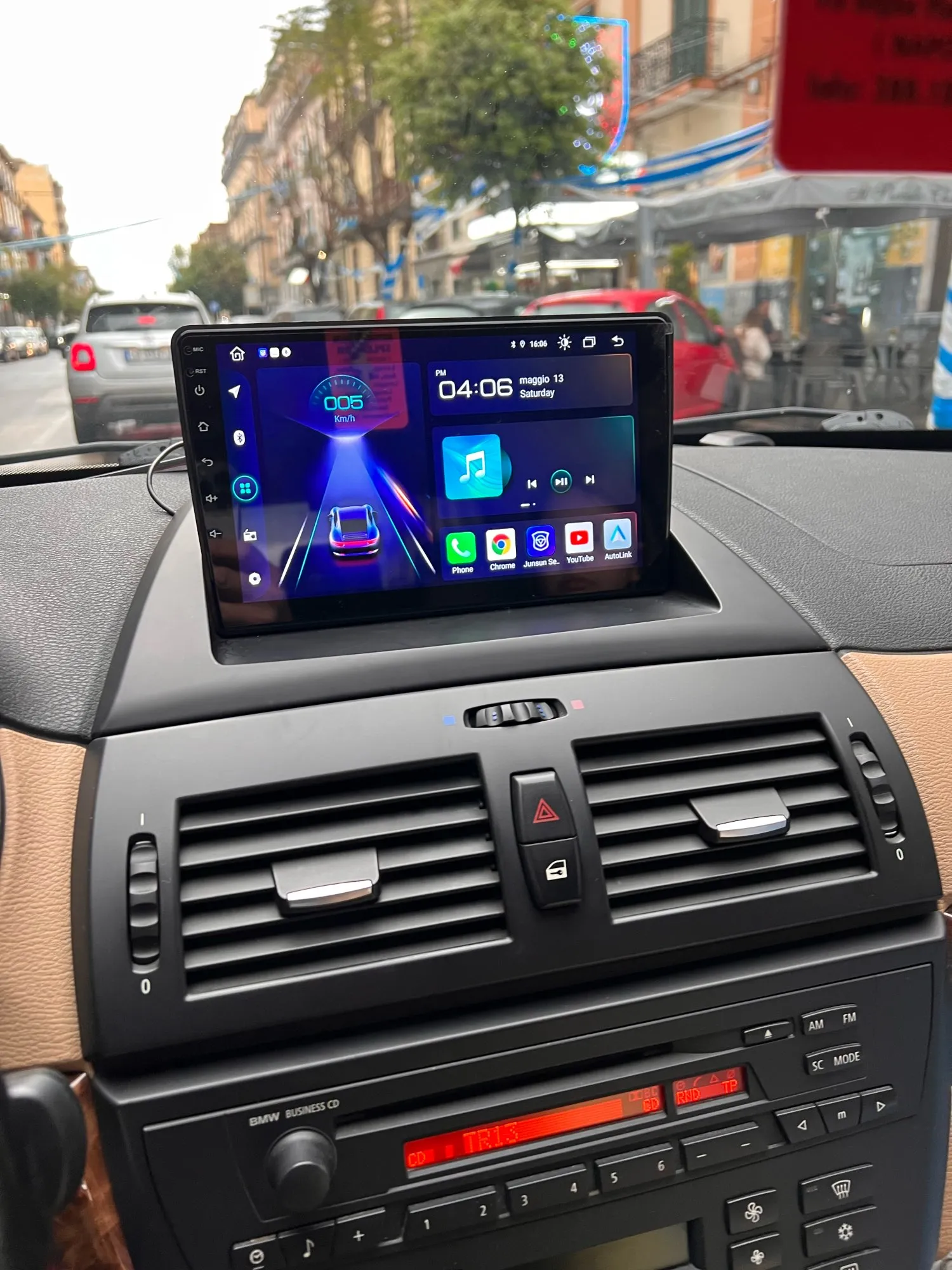 Navigatie BMW X3 (2006-2010) cu Android 12 ecran 9 Inch, 2GB RAM 32 GB ROM,DSP, Carplay si Android Auto [5]