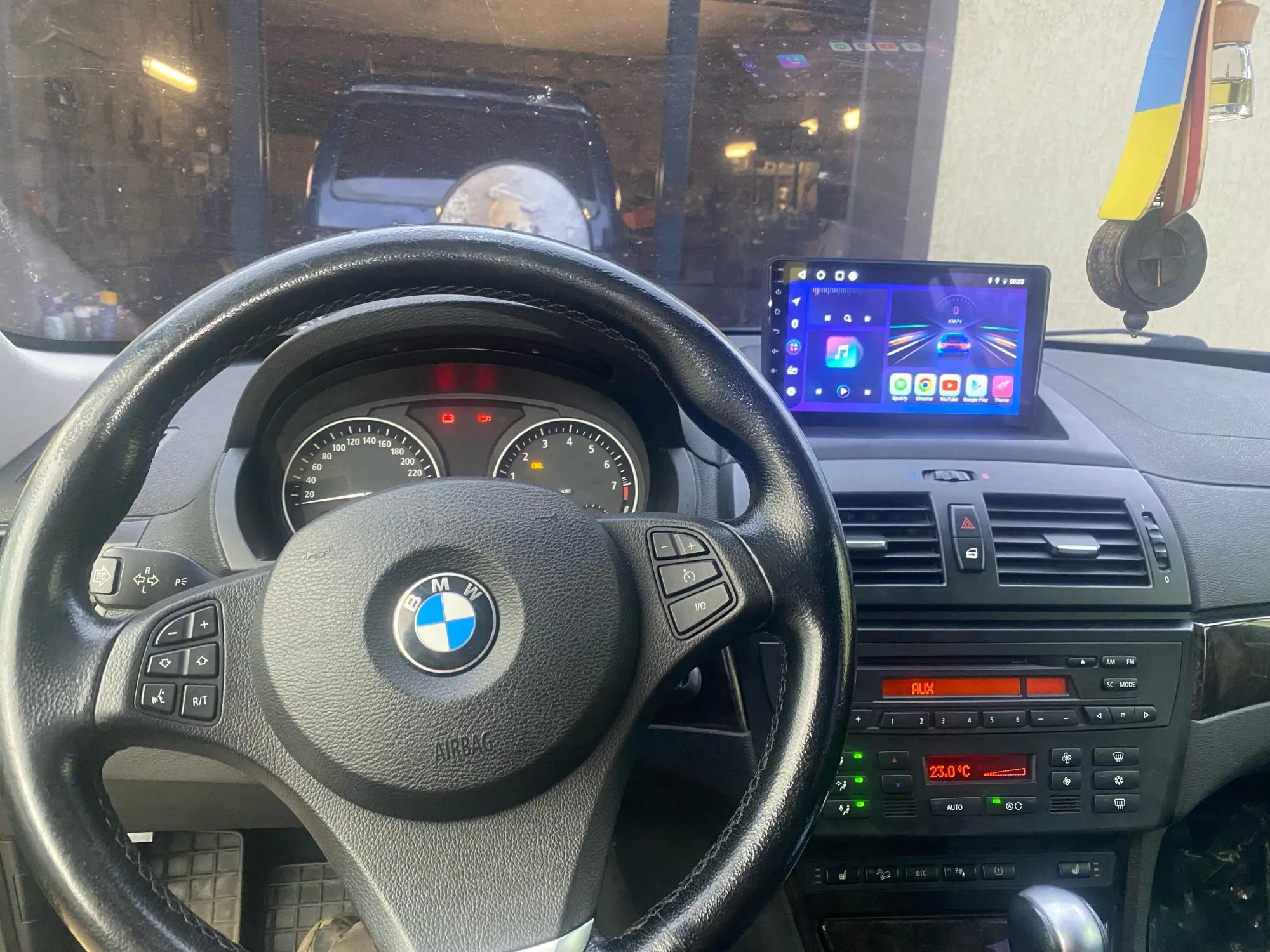 Navigatie BMW X3 (2006-2010) cu Android 12 ecran 9 Inch, 2GB RAM 32 GB ROM,DSP, Carplay si Android Auto [7]