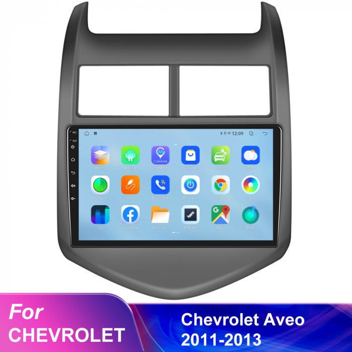 Navigatie Chevrolet Aveo (2011-2013), Android 12, 2GB RAM 32GB, DSP, Carplay si Android auto, ecran 9 inch [2]