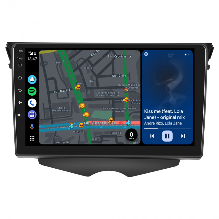 Navigatie Hyundai Veloster (2011-2015), Android 12, 2GB RAM 32GB, DSP, Carplay si Android auto, ecran 9 inch [4]