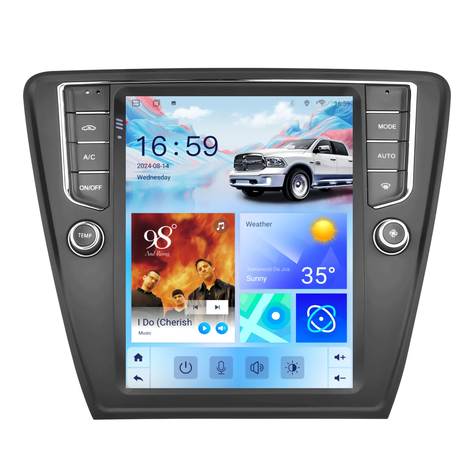 Navigatie Skoda Octavia 3 (2013-2018) Tip Tesla, Android 12, 2GB RAM 32GB, DSP, CarPlay si Android Auto, ecran 9,7 inch [5]