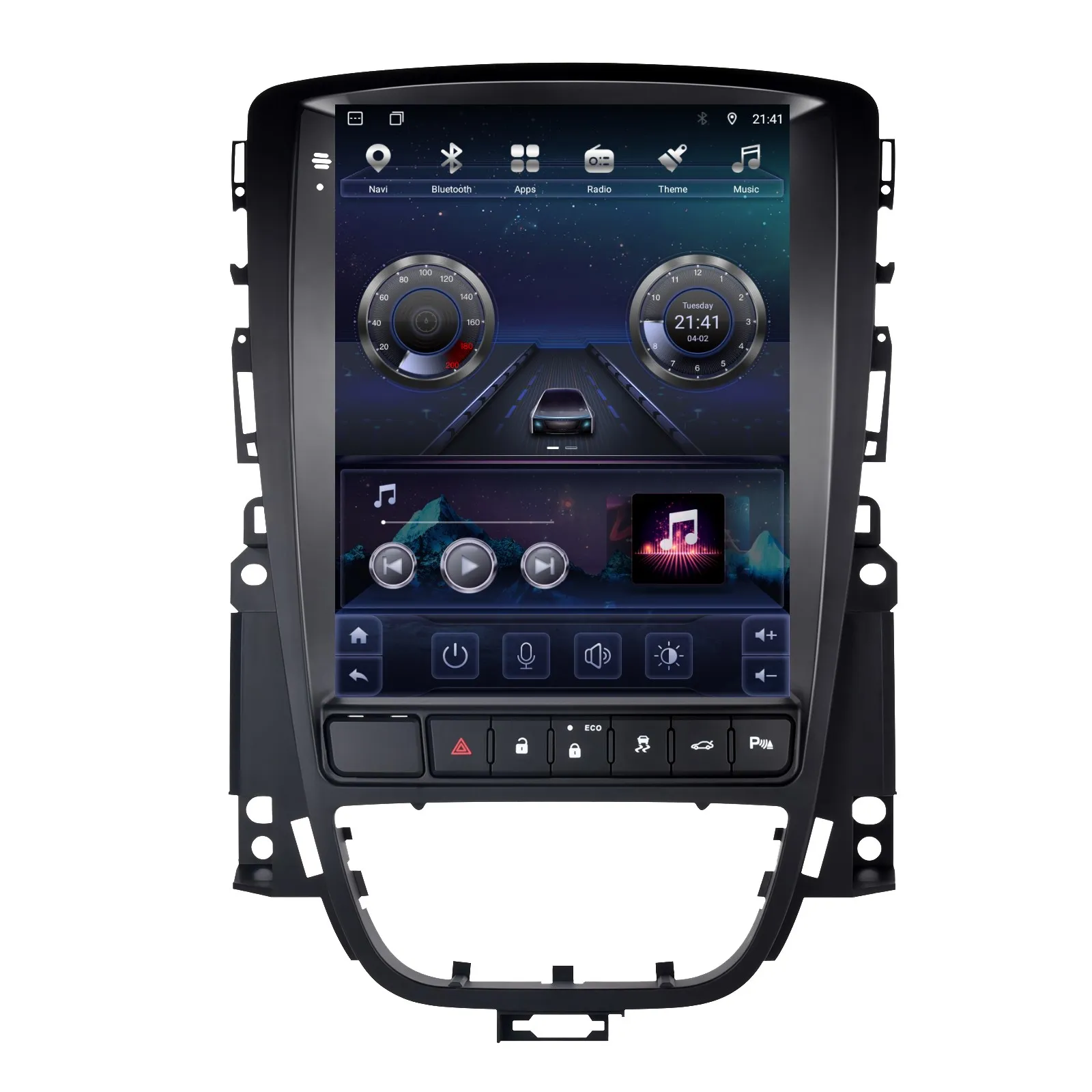 Navigatie Opel Astra J (2009-2015)  Tip Tesla, Android 12, 4GB RAM 64GB, SLOT SIM 4G, DSP, CarPlay si Android Auto, ecran 9,7 inch - Copie [1]