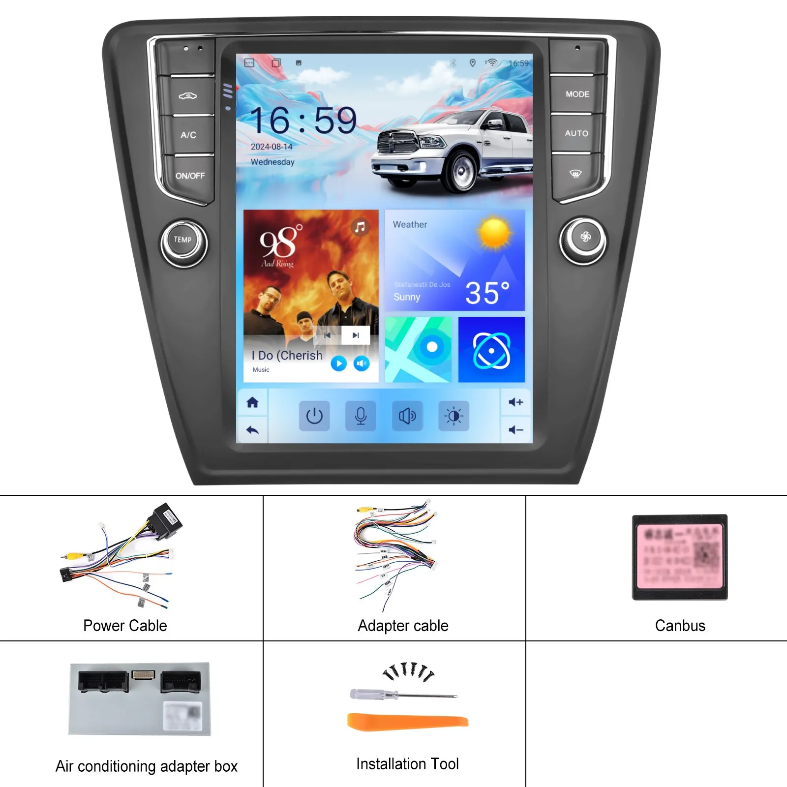 Navigatie Skoda Octavia 3 (2013-2018) Tip Tesla, Android 12, 4GB RAM 64GB, SLOT SIM 4G, DSP, CarPlay si Android Auto, ecran 9,7 inch [6]