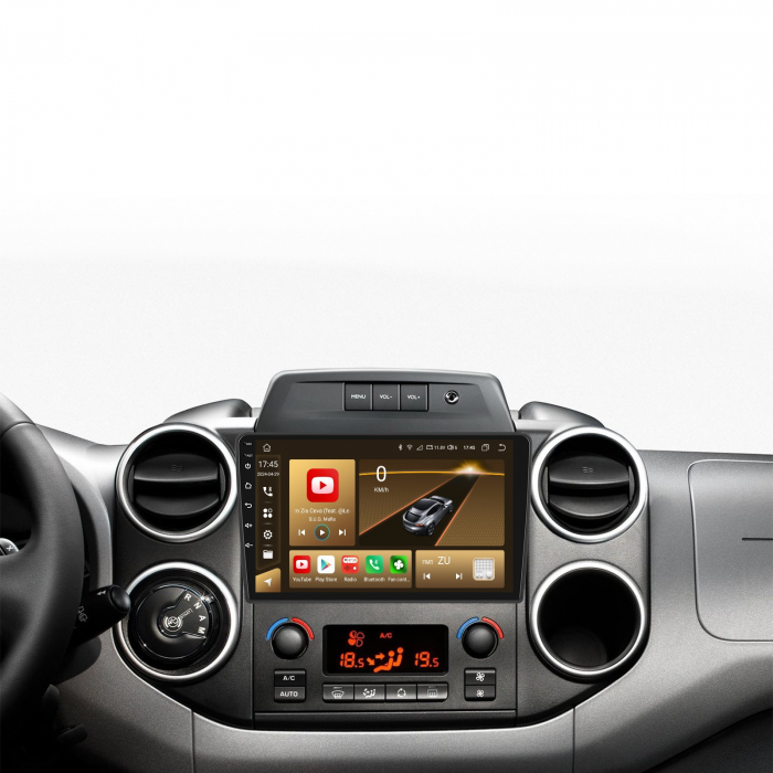 Navigatie Peugeot Partner (2008-2018), Android 12, 2GB RAM 32GB, DSP, Carplay si Android auto, ecran 9 inch [3]
