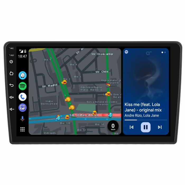Navigatie Peugeot Partner (2008-2018), Android 12, 2GB RAM 32GB, DSP, Carplay si Android auto, ecran 9 inch [7]
