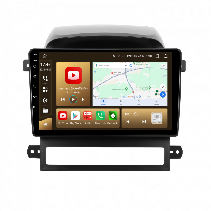 Navigatie Chevrolet Captiva (2008-2012), Android 12, 8GB RAM 128GB, SLOT SIM 4G, DSP, Carplay si Android auto, ecran 9 inch [5]