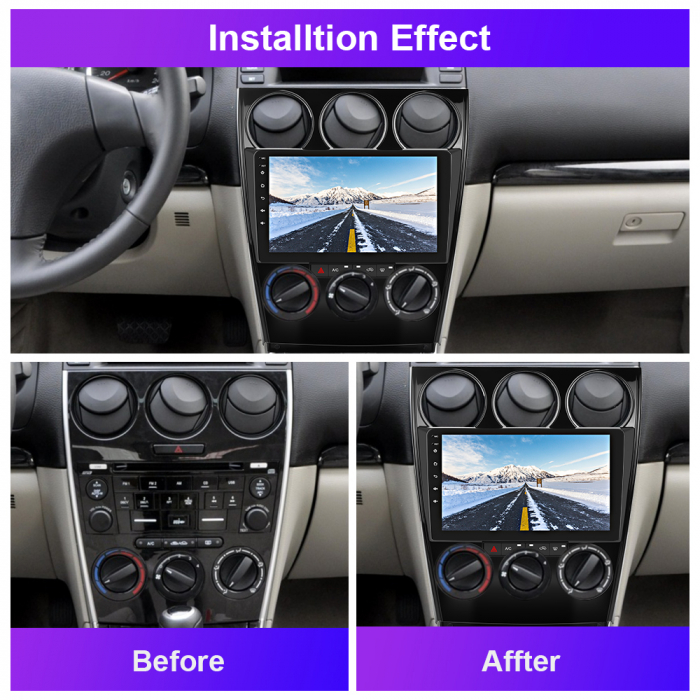 Navigatie Mazda 6 (2004-2015), Android 12, 2GB RAM 32GB, DSP, Carplay si Android auto, ecran 9 inch [5]