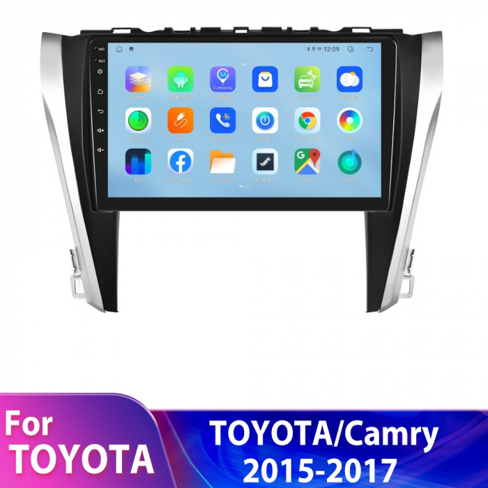 Navigatie Toyota Camry (2015-2017), Android 12, 8GB RAM 128GB, SIM 4G, DSP, Carplay si Android auto, ecran 10.1 inch [3]
