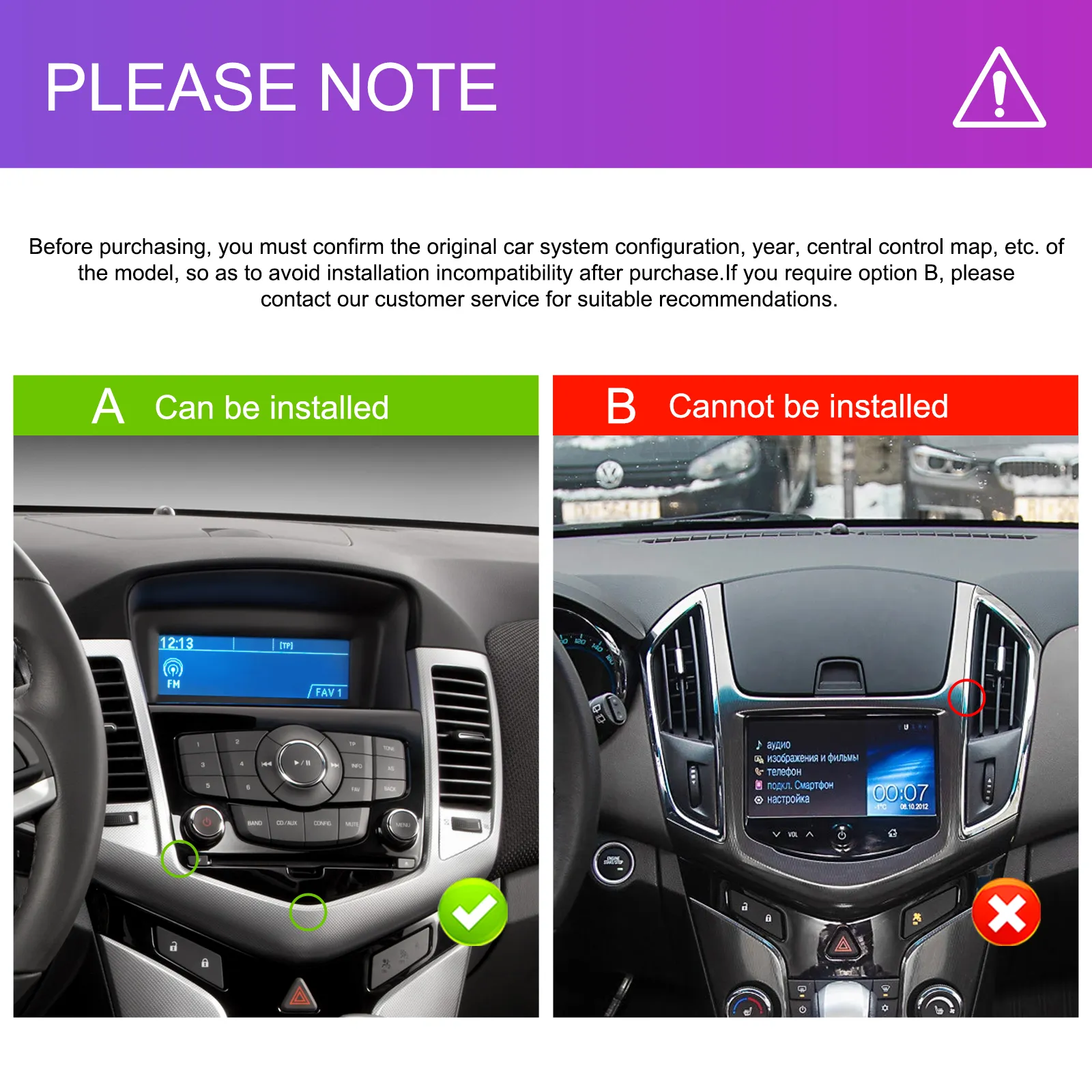 Navigatie Chevrolet Cruze J300 (2008-2014) 2+64GB CarPlay & Android Auto wi-fi, ecran TIP TESLA 9.7 inch [3]