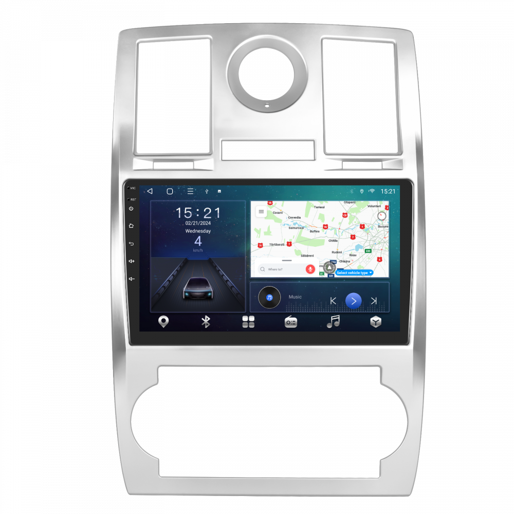 Navigatie CHRYSLER C300 2006, Android 12, 4GB RAM 64GB,SLOT SIM 4G, DSP, Carplay si Android auto, ecran 9 inch [6]