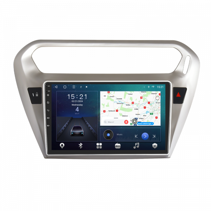 Navigatie Peugeot 301 (2012-2016), Android 12, 4GB RAM 64GB, SLOT SIM 4G, DSP, Carplay si Android auto, ecran 9 inch [5]
