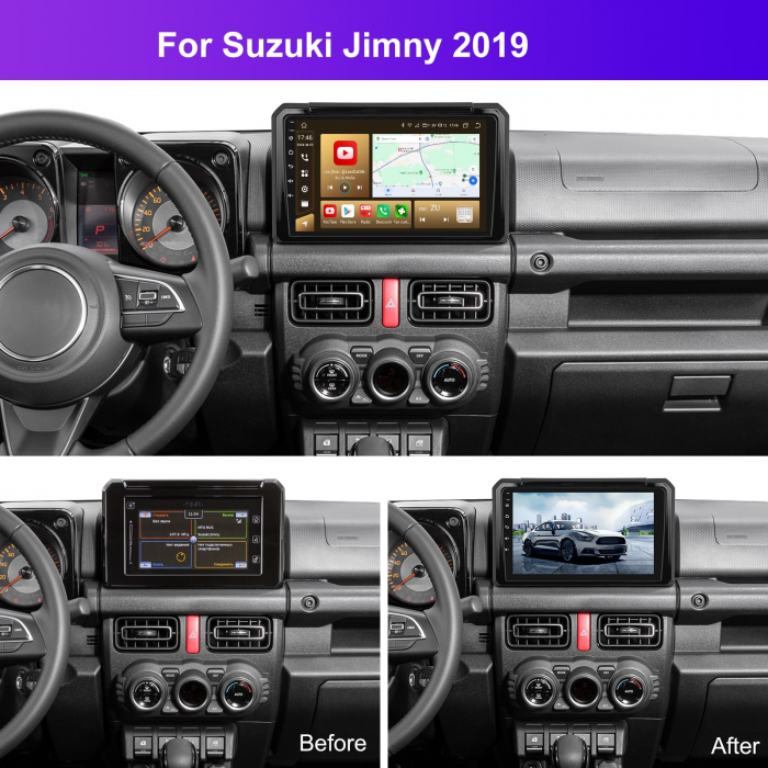 Navigatie Suzuki Jimny 4 (2018-2023), Android 12, 2GB RAM 32GB, DSP, Carplay si Android auto, ecran 9 inch [6]