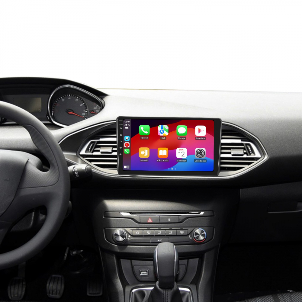 Navigatie Peugeot 308 308S (2015-2018) cu Android, 4GB RAM 64GB ROM, cu SLOT SIM 4G, DSP, ecran 9 Inch,Carplay si Android Auto [2]