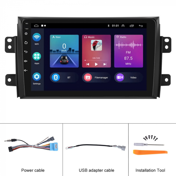 Navigatie Suzuki SX4 (2005-2014) cu Android 11, 2GB RAM 32 GB ROM ecran 9 Inch,Carplay si Android Auto [5]