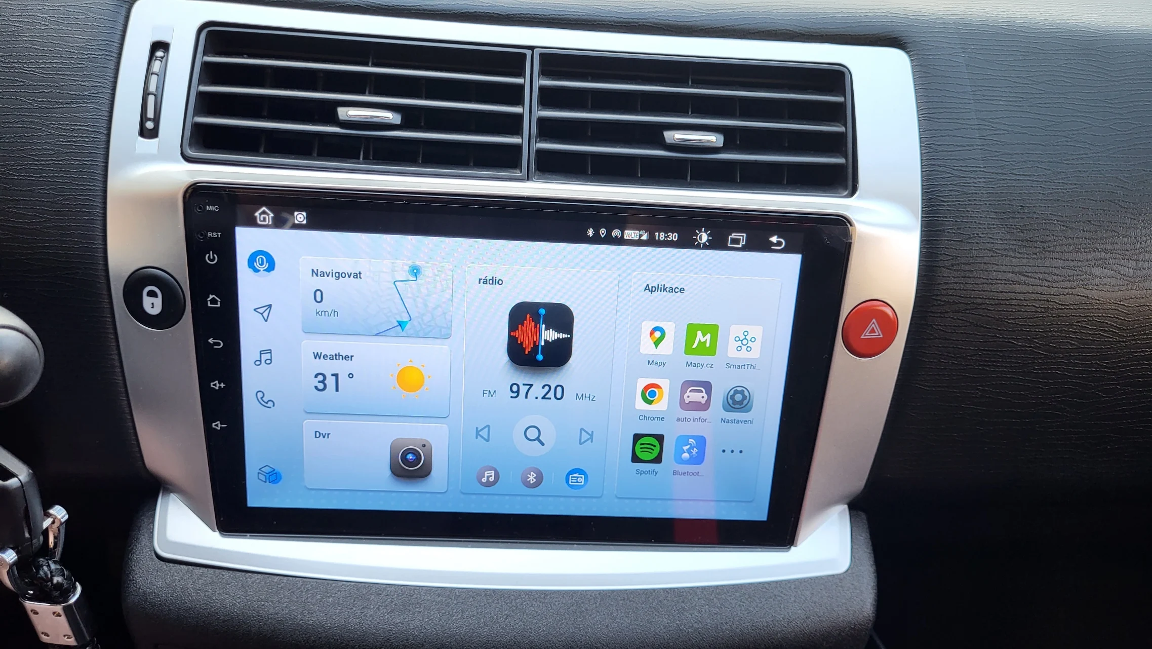 Navigatie Citroen C4 din (2004-2012) cu Android 12, 4GB RAM 64GB ROM, SIM 4G, DSP, ecran 9 Inch,Carplay si Android Auto [4]