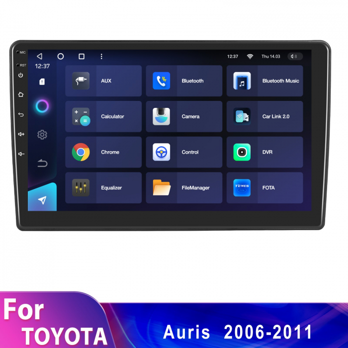 Navigatie Toyota Auris (2006-2011), Android 12, 8GB RAM 128GB, SIM 4G, DSP, Carplay si Android auto, ecran 10.1 inch [4]