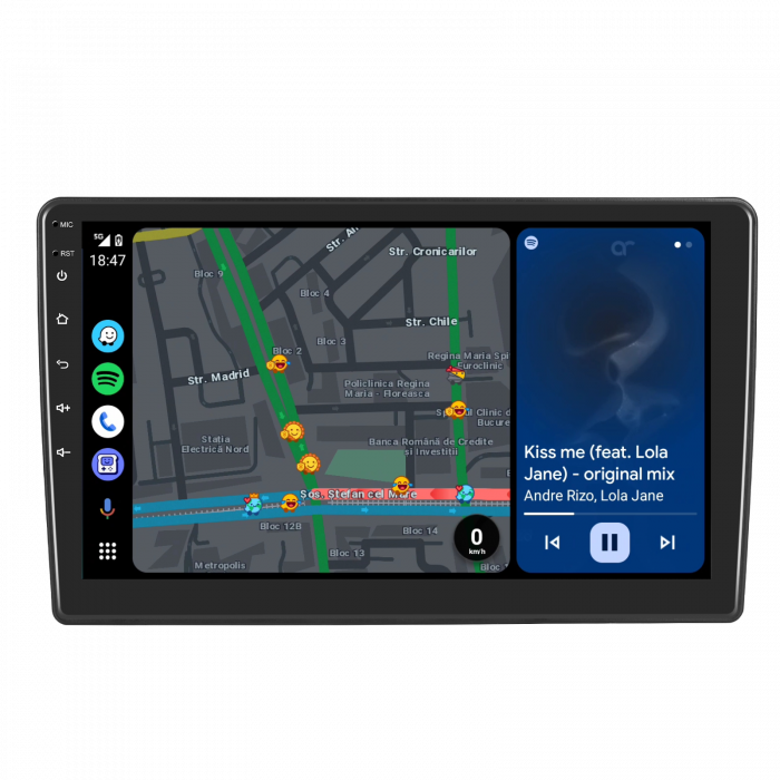 Navigatie Toyota Auris (2006-2011), Android 12, 8GB RAM 128GB, SIM 4G, DSP, Carplay si Android auto, ecran 10.1 inch [2]
