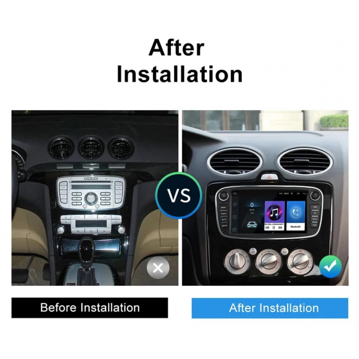 Navigatie Ford Focus 2, Kuga, Mondeo, 2GB 32GB, Android 11, Carplay si Android Auto [5]