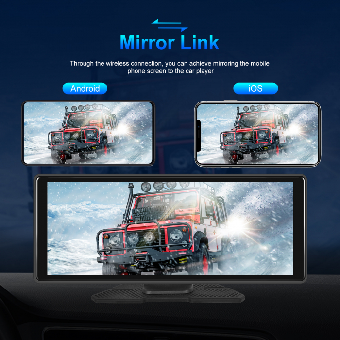 Navigatie cu Android 13, 4GB+64GB, CAMERA DVR FULL HD INCLUSA si Camera marsarier, GPS Portabil, Universal, CarPlay si Android Auto WI-FI, ecran tactil HD 10.26 inch [23]