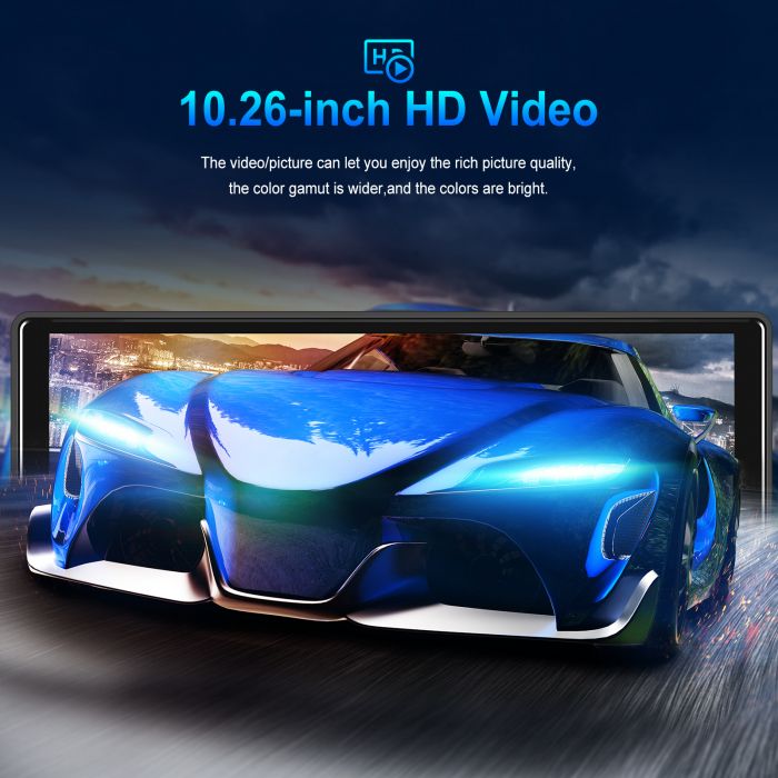 Navigatie cu Android 13, 4GB+64GB, CAMERA DVR FULL HD INCLUSA si Camera marsarier, GPS Portabil, Universal, CarPlay si Android Auto WI-FI, ecran tactil HD 10.26 inch [12]