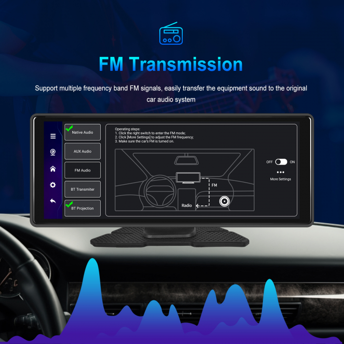 Navigatie cu Android 13, 4GB+64GB, CAMERA DVR FULL HD INCLUSA si Camera marsarier, GPS Portabil, Universal, CarPlay si Android Auto WI-FI, ecran tactil HD 10.26 inch [10]