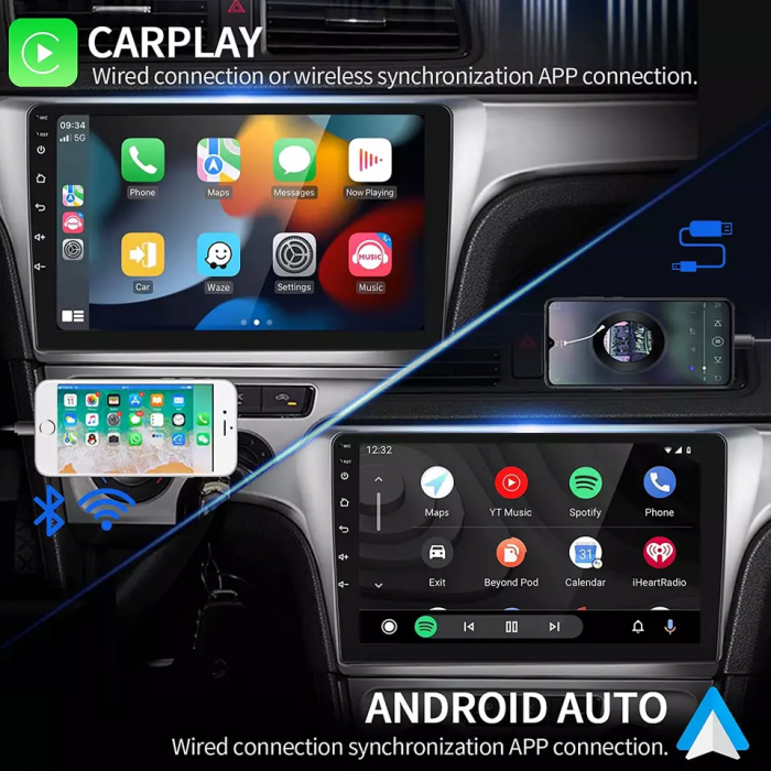 Navigatie Volkswagen, Skoda, Seat cu Android 13, Carplay, 2GB RAM 64GB ROM, Ecran de 7 Inch, dedicata Golf 5, Golf 6, Jetta, Passat B6, CC, B7, Polo, Tiguan, Touran, Skoda, Seat RESIGILAT [15]