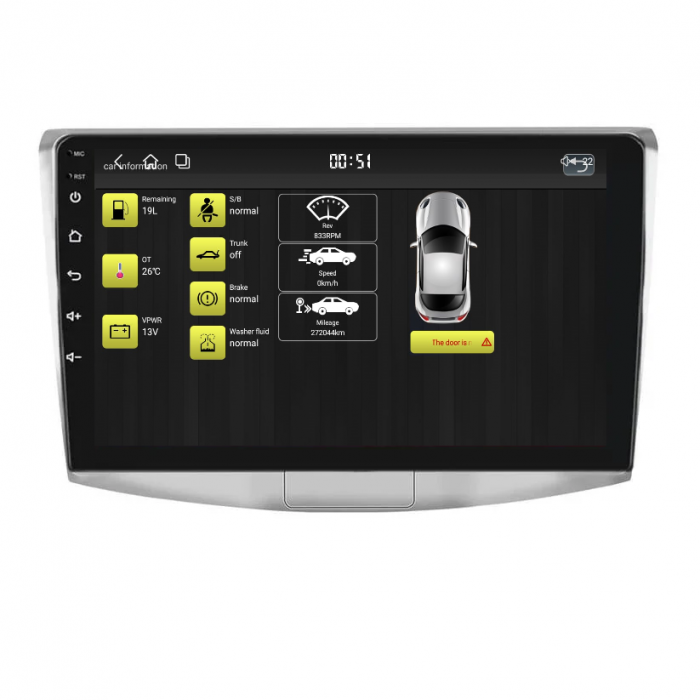 Navigatie Passat B6 B7 CC 2005-2015, cu Android 4GB RAM 64GB ROM, Android 12, CarPlay si Android Auto Wi-fi, SIM 4 G Youtube, Waze, ecran HD 10.1 Inch [10]