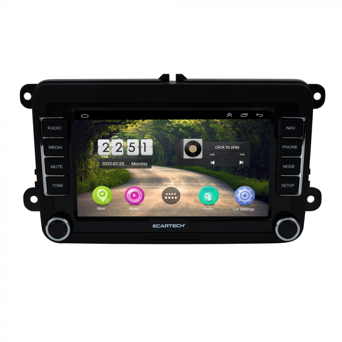 Navigatie Volkswagen, Skoda, Seat cu Android 13, 7 Inch, CarPlay si Android Auto dedicata Golf 5, Golf 6, Jetta, Passat B6, CC, B7, Polo, Tiguan, Touran, Skoda, Seat [2]