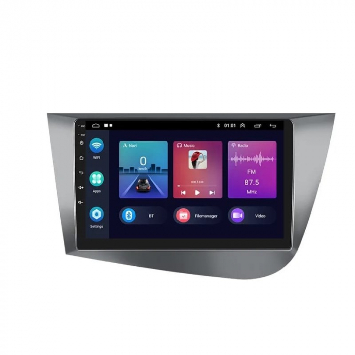 Navigatie cu Android,Carplay si Android auto, dedicata Seat Leon MK2 2005-2012, ecran 9" 2GB/32GB [4]