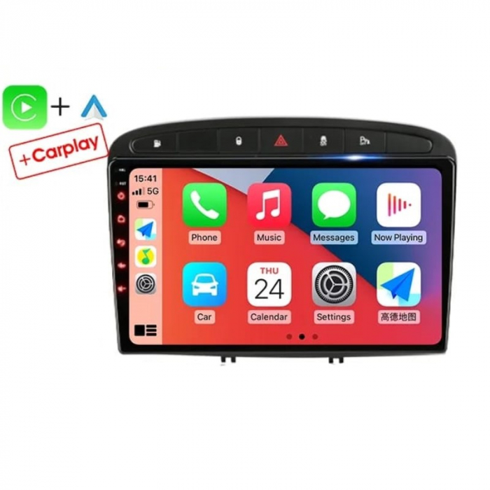 Navigatie Peugeot 308/408 (2006-2014) cu Android 12, 4 GB RAM 64 GB ROM DSP, SLOT CARTELA 4G ecran 9 Inch,Carplay si Android Auto [3]